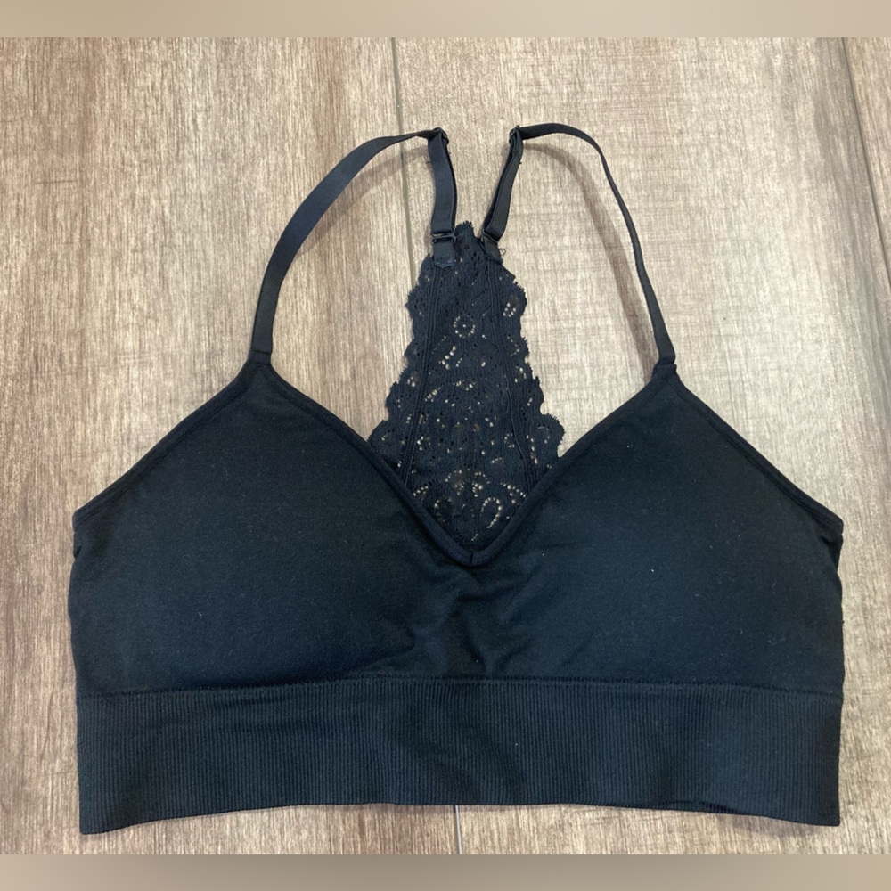 Auden Black lightly lined Seamless Bralette - Picture 2 of 3